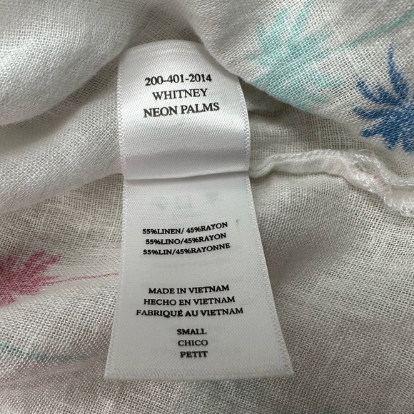 Rails Whitney Neon Palms Button Down Top. Size Small - Picture 8 of 8